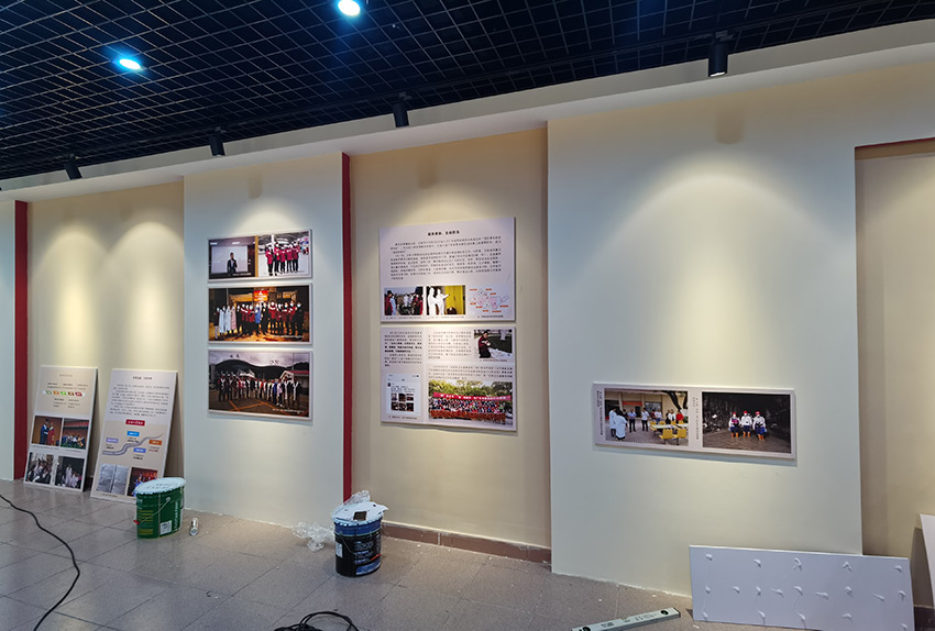 抗疫英雄展厅中心文化墙设计制作施工项目