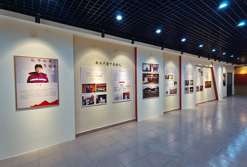 抗疫英雄展厅中心文化墙设计制作施工项目