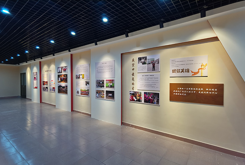 抗疫英雄展厅中心文化墙设计制作施工项目
